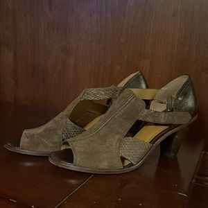 Trask | Genuine Leather Sandal Heel Western Spring Summer Size 9.5